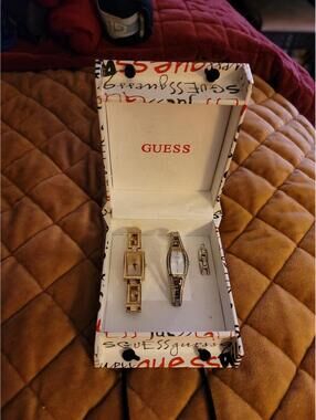 GUESS vintage watches, gold tone, and silver tone